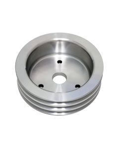 Chevy Big Block Aluminum Crankshaft Pulley, Short Water Pump, 3 Groove