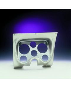 Camaro Instrument Cluster Panel, Brushed Aluminum Finish, With Six Pre-Cut Gauge Holes, 1967-1968