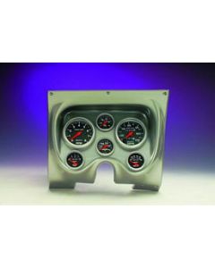 1967-1968 Camaro Instrument Cluster Panel, Brushed Aluminum Finish, With Sport-Comp Series AutoMeter Gauges
