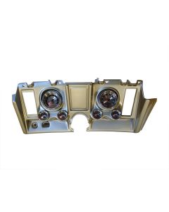 Camaro Instrument Cluster Panel, Brushed Aluminum Finish, With American Muscle Series AutoMeter Gauges, 1969