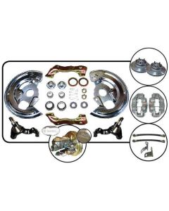 Camaro Power Disc Brake Conversion Kit, 4 Piston Caliper, Front, 1967-1968