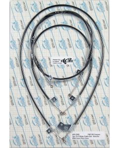 Camaro Heater Control Cable Set, For Cars Without Air Conditioning, 1967-1968