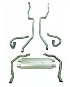 Camaro Dual Exhaust System, Small Block, 2-1/4", 1969