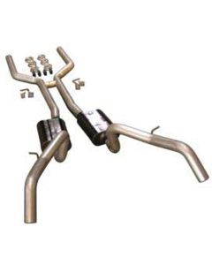 1967-69 Camaro Dual Exhaust Kit, 3", Flowmaster-Coupe