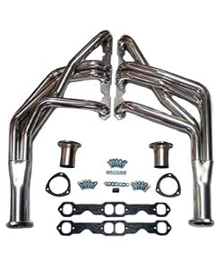 Doug's Headers, Full Length Steel Ceramic Coated, 302-350, For Cars Without Air Conditioning, 1967-1969
