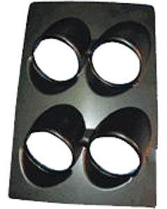 Camaro Console Gauge Pod, Plastic With Black Smooth Look. 1968-1969