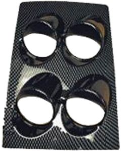 Console Gauge Pod, Carbon Fiber, 68-69