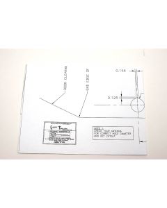 Camaro Antenna Template, Front Fender, 1967-1968