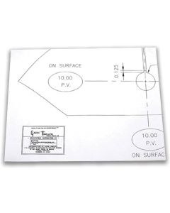Camaro Antenna Template, Front Fender, 1969