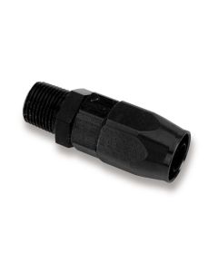 Earls Straight Swivel-Seal® Hose End -3/8" NPT Male to -8 Hose - Black
