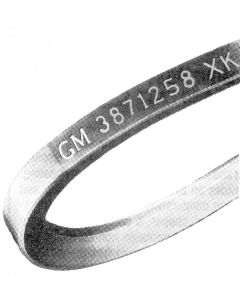 Camaro Air Conditioning Belt, 396ci, For Cars With Manual Transmission, 1969
