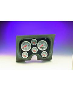 1967-1968 Camaro Instrument Cluster Panel, Black Textured Finish, With Ultra-Lite Series AutoMeter Gauges
