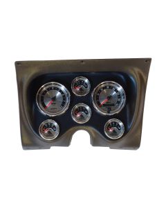Camaro Instrument Cluster Panel, Black Finish, With American Muscle Series AutoMeter Gauges, 1967-1968