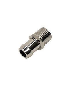 Camaro Water Hose Intake Fitting, Short, 5/8", Chrome, 1967-1981