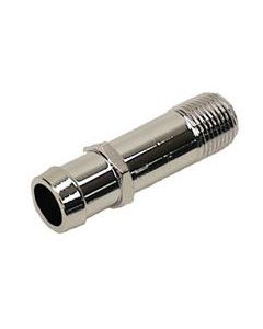 Camaro Water Pump Fitting, Long, 3/4", Chrome, 1967-1981
