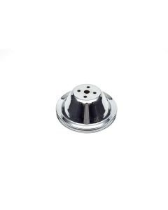 Camaro Water Pump Pulley, Small Block, Single Groove, Chrome, 1967-68