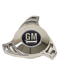   Air Cleaner Cover Wing Nut, Spinner Shape, GM Logo, Chrome, 1967-69