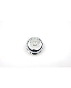 Camaro Air Breather Cap, Valve Cover, Bowtie Logo, 3" Diameter, Push-In, Chrome, 1967-92