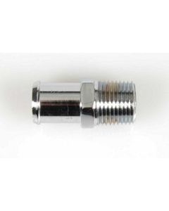 Camaro Water Pump Fitting, Short, 3/4", Chrome, 1967-1969