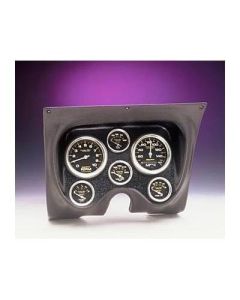 Camaro Instrument Cluster Panel, Carbon Fiber Finish, With Carbon Fiber Series AutoMeter Gauges, 1967-1968