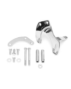Camaro Power Steering Pump Bracket Kit, Small Block, Chrome, 1967-1968