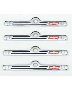 Valve Cover Clamps,Chrome,w/Bowtie,67-85