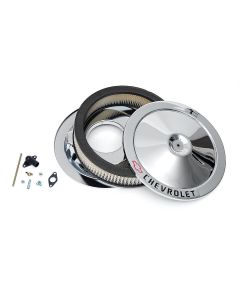 Camaro Air Cleaner, 14", Chrome, With Chevrolet Script & Bowtie Logo, 1967-1992