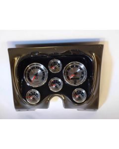 Camaro Instrument Cluster Panel, Carbon Fiber Finish, With American Muscle Series AutoMeter Gauges, 1967-1968