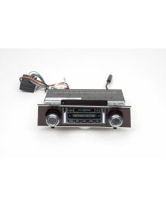 Custom Autosound Camaro AM / FM Stereo Radio, USA-630, With Walnut Bezel 1967-1968