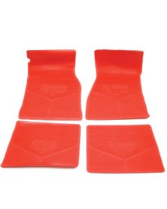 Legendary Auto Interiors Camaro Vinyl Floor Mat Set, Custom Vintage Logo, Camaro SS 1967-1969