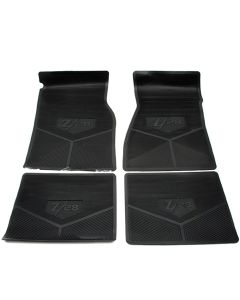 Legendary Auto Interiors Camaro Vinyl Floor Mat Set, Custom Vintage Logo, Z28 1967-1969