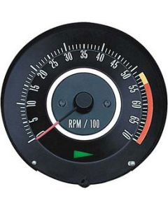 Camaro Tachometer, 5500 RPM Redline, 1967