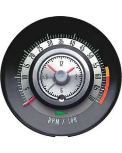 Clock & Tachometer,Tic-Toc,6000 RPM Redline,1968