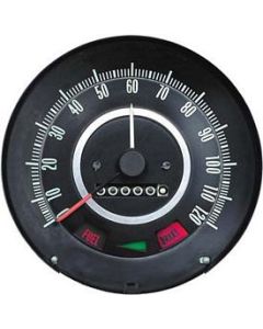 Camaro Speedometer, 120 MPH, With Speed Warning Indicator, 1967