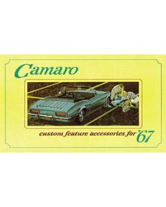 Camaro Custom Feature Accessories Booklet, 1967