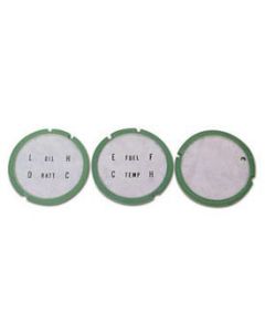Camaro Console Gauge Lens Set, 1967