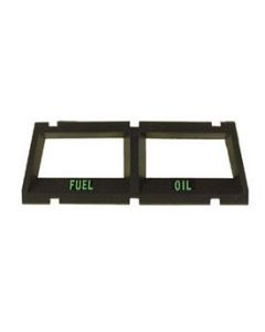 Console Fuel Level & Oil Pressure Gauge Bezel,68-69