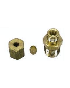1967-72 Console Oil Press Gge Oil Line Block Fitting