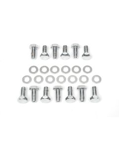 Camaro Automatic Transmission Oil Pan Bolt Set, Chrome, 1967-1969