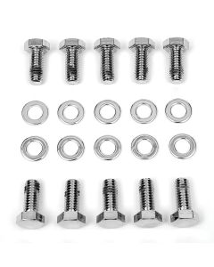 Camaro Differential Cover Bolt Set, 10 Bolt, Chrome, 1967-1969