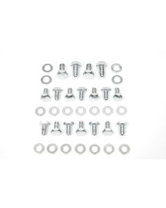 Camaro Oil Pan Bolt Set, Small Block, Chrome, 1967-92