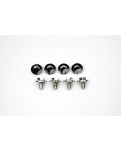 Hood Hinge Bolt Set,Bowtie Stamped,Chrome,67-69