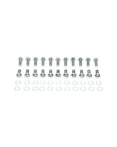 Camaro Oil Pan Bolt Set, Big Block, Bowtie Stamped, Chrome,1967-69