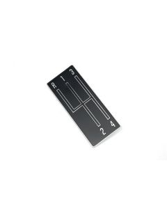 Plate,Console Shifter Indicator M/T 4Spd,68-69