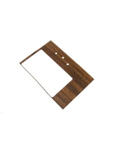 Camaro Console Shifter Plate Walnut Woodgrain Insert, Manual Transmission, 1968