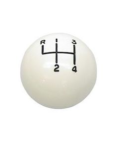 1969-1981 Camaro Hurst Shifter Knob, Off-White Ball, 4-speed Pattern