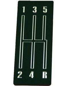 Emblem,Shift Plate,Black,Console,5-Speed,68-69