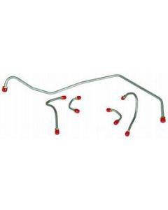 Camaro Fuel Line Set, Cross Ram Intake, Stainless Steel, 1968-1969