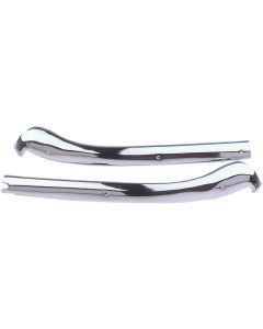 Header Moldings,Convertible Top,Polished Chrome,67-68E