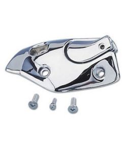 Camaro Sunvisor Bracket, Left, Convertible, Polished Chrome, 1967